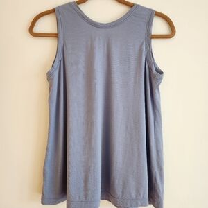 Wool& Poppy Reversible Light Blue Tank Size S